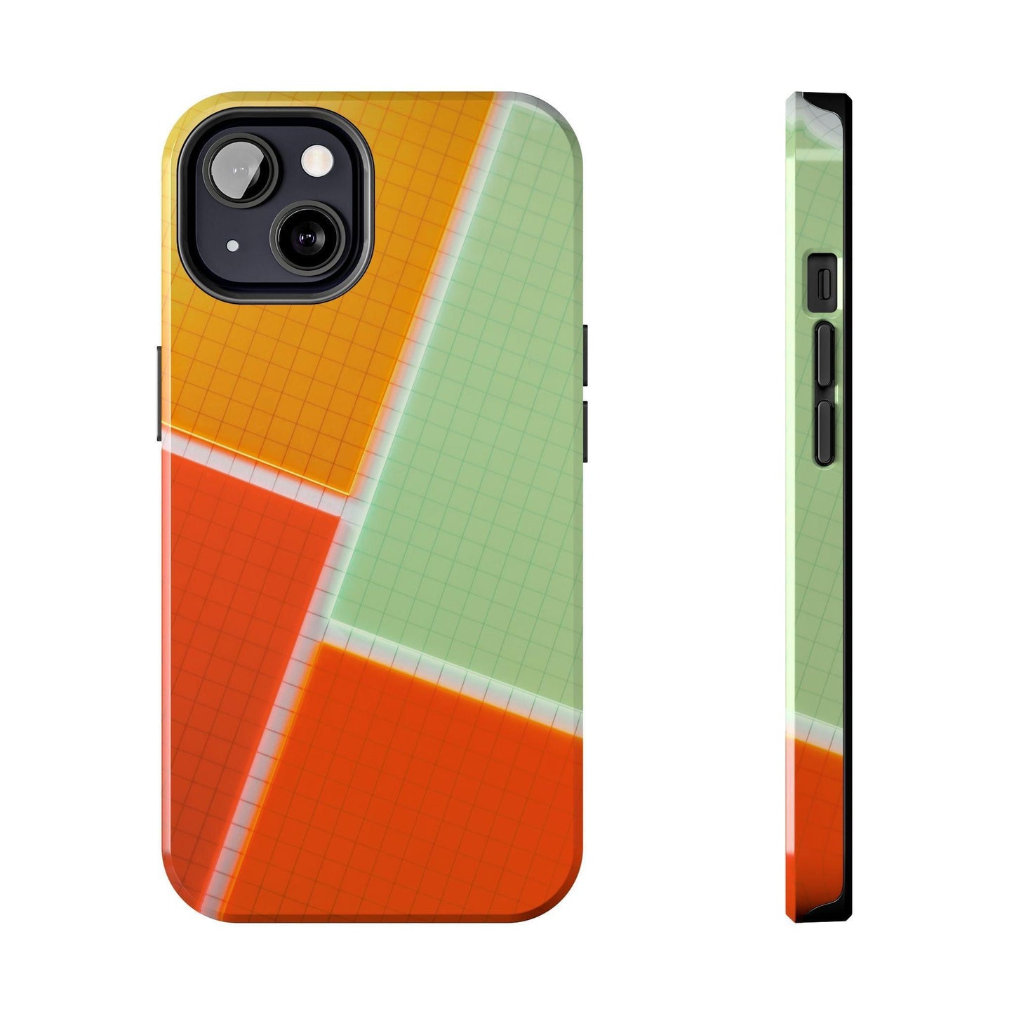 Four Colors Blocks With Shades Tough Phone Cases