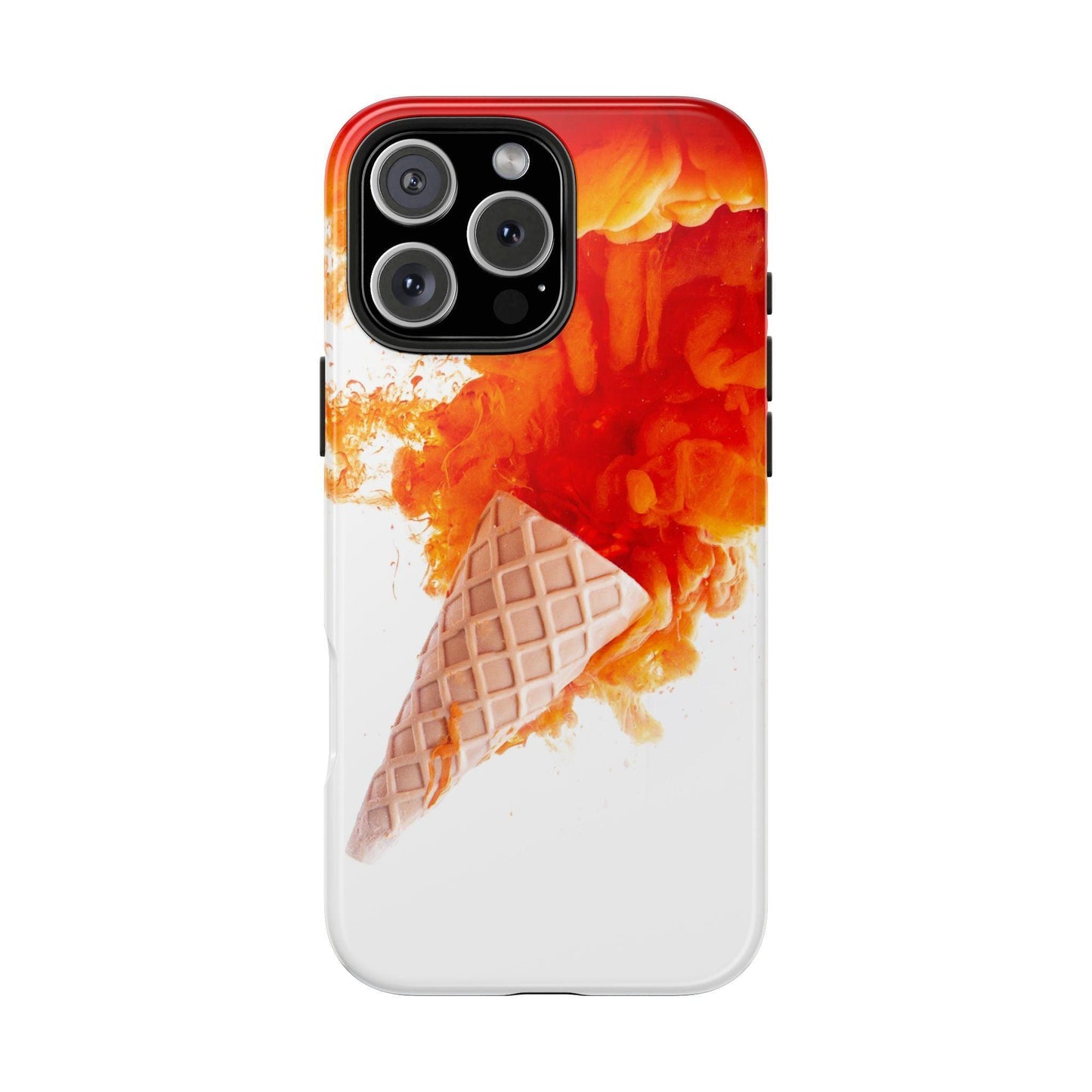 Ice Cream With Flame Of Colors Tough Phone Cases