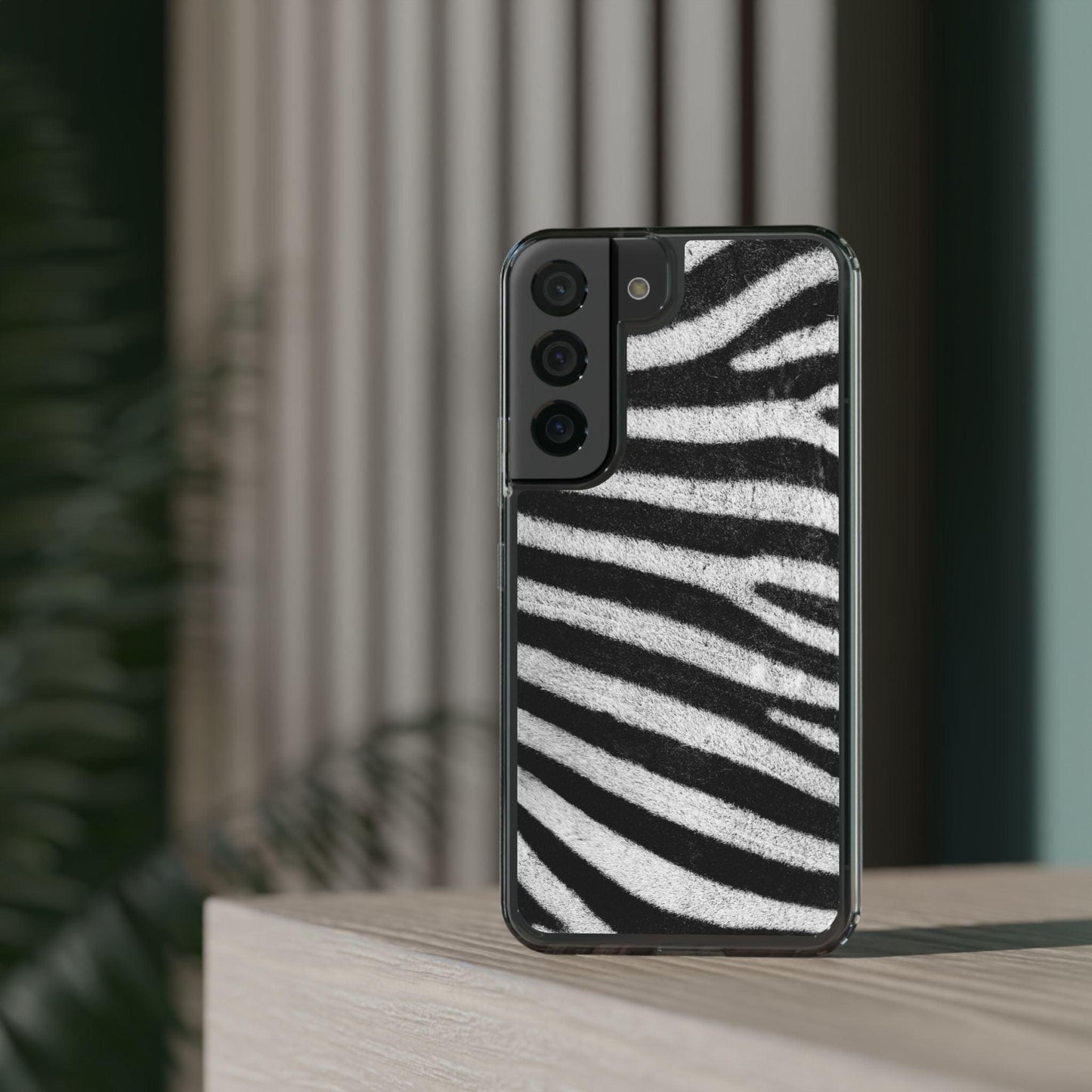 Clear Cases Black and White Zebra Stripes