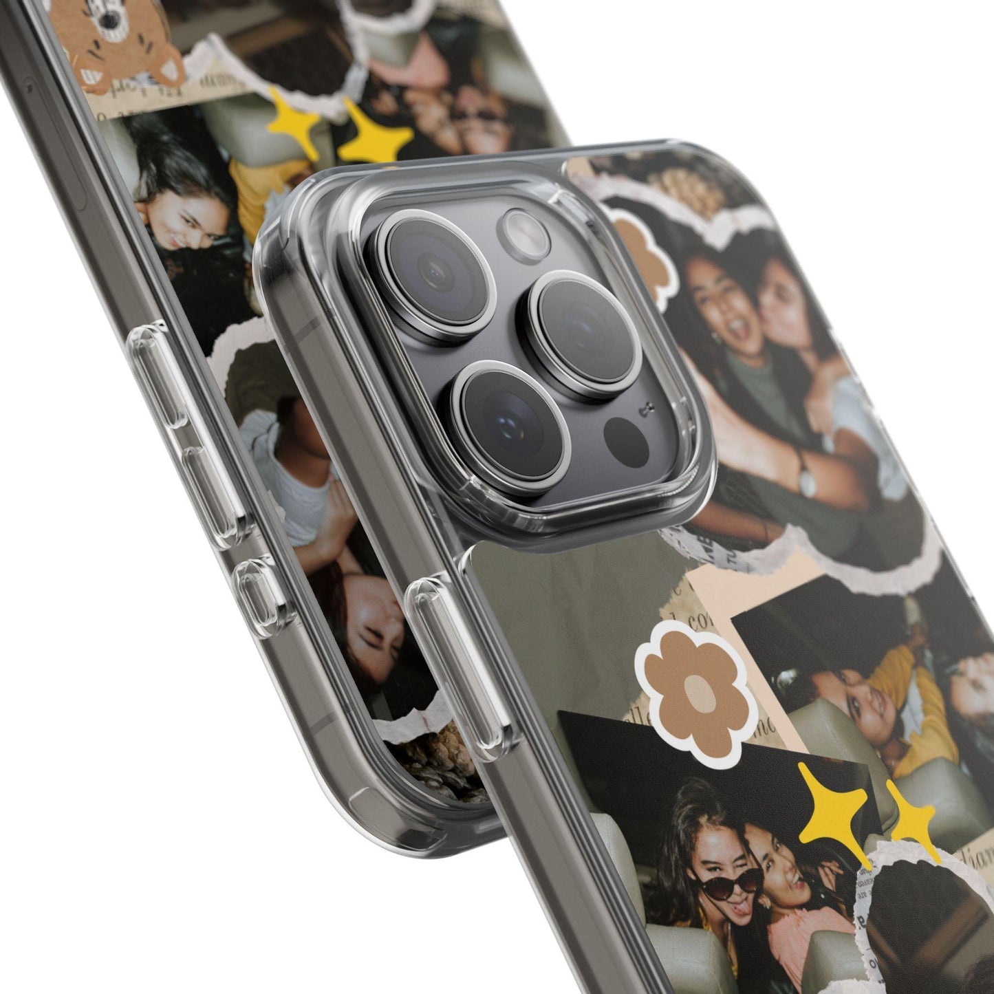 Memories In Retro Templet  Custom Printed Clear Cases