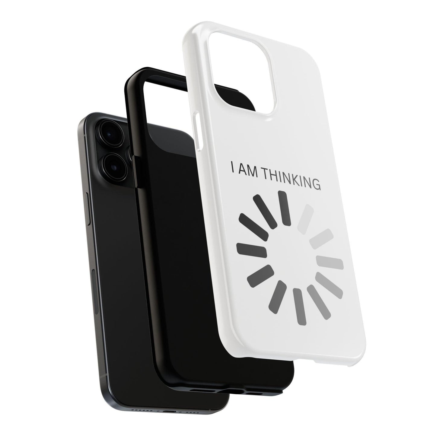 I Am Thinking To Much Text Printed Tough Phone Cases