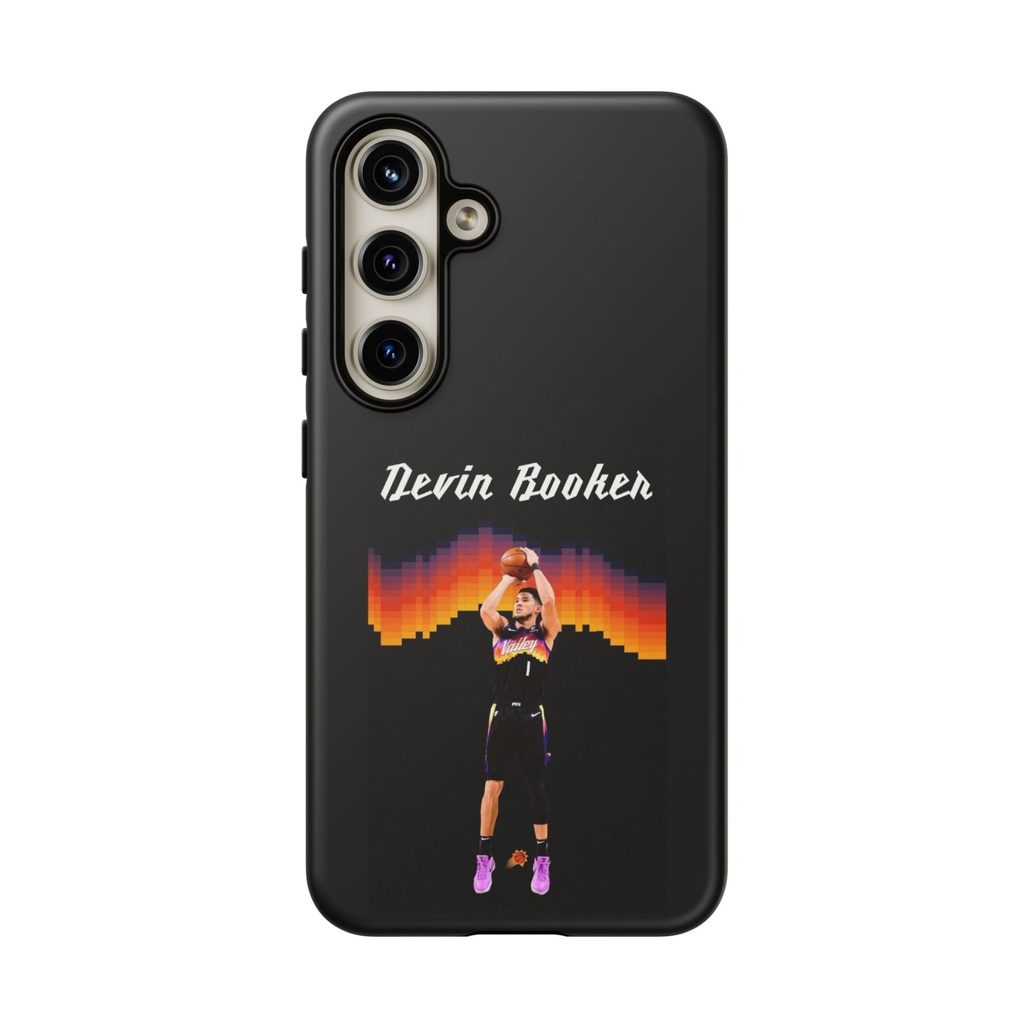 Devin Booker Precision Blaze Series – Dual-Layer ShockGuard Protection | Fits iPhone 8–16 Pro Max & Samsung Galaxy S10–S25 Ultra