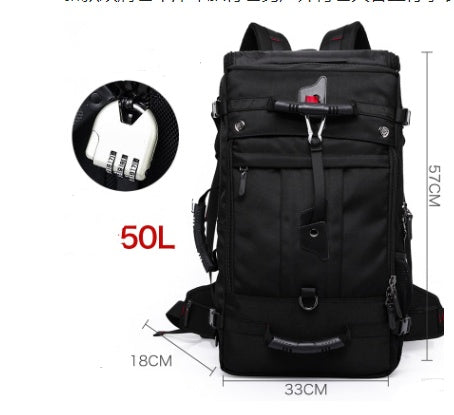 Men's Large Capacity Oxford Hiking Backpack – Multifunctional Outdoor Bag