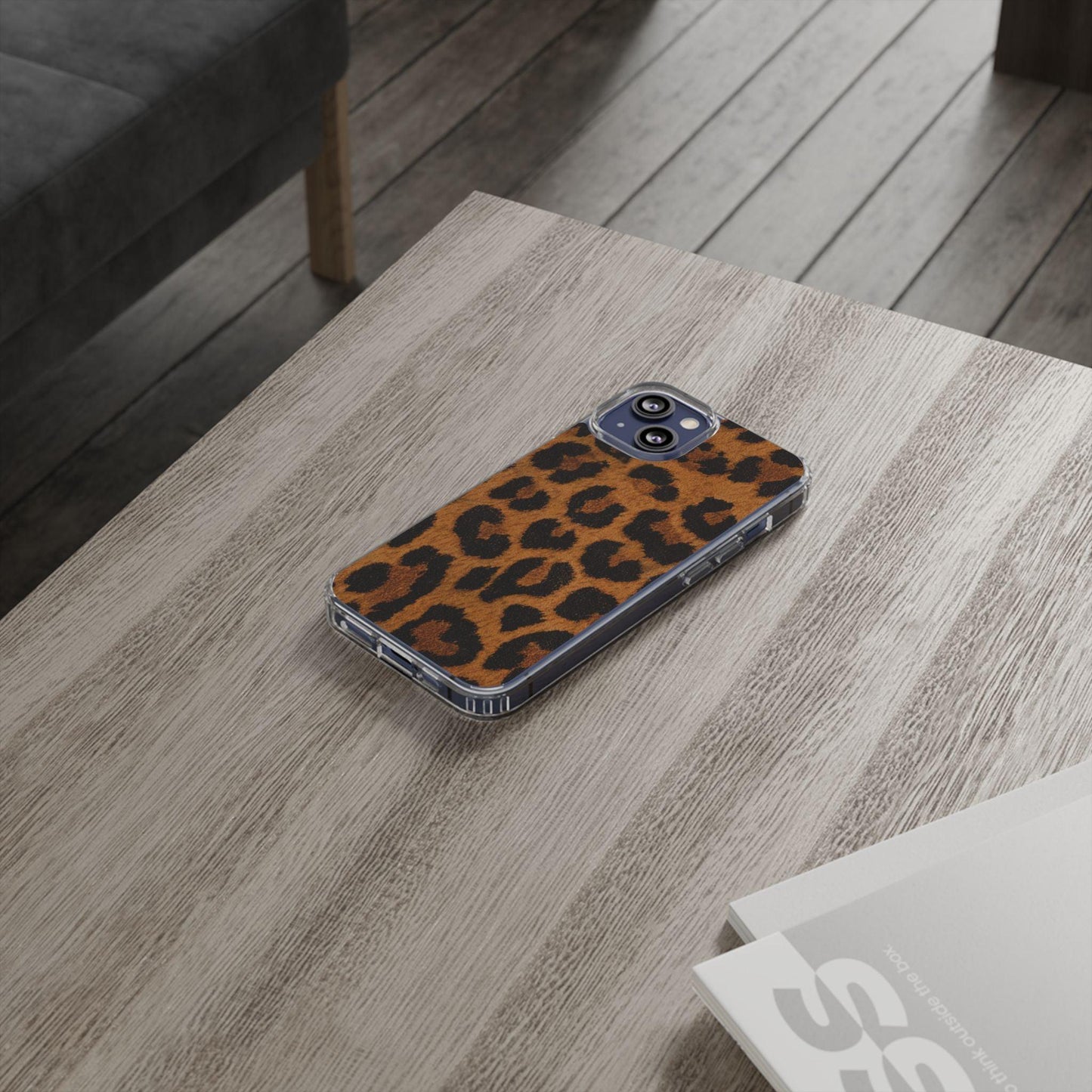 Clear Cases Cheeta Print