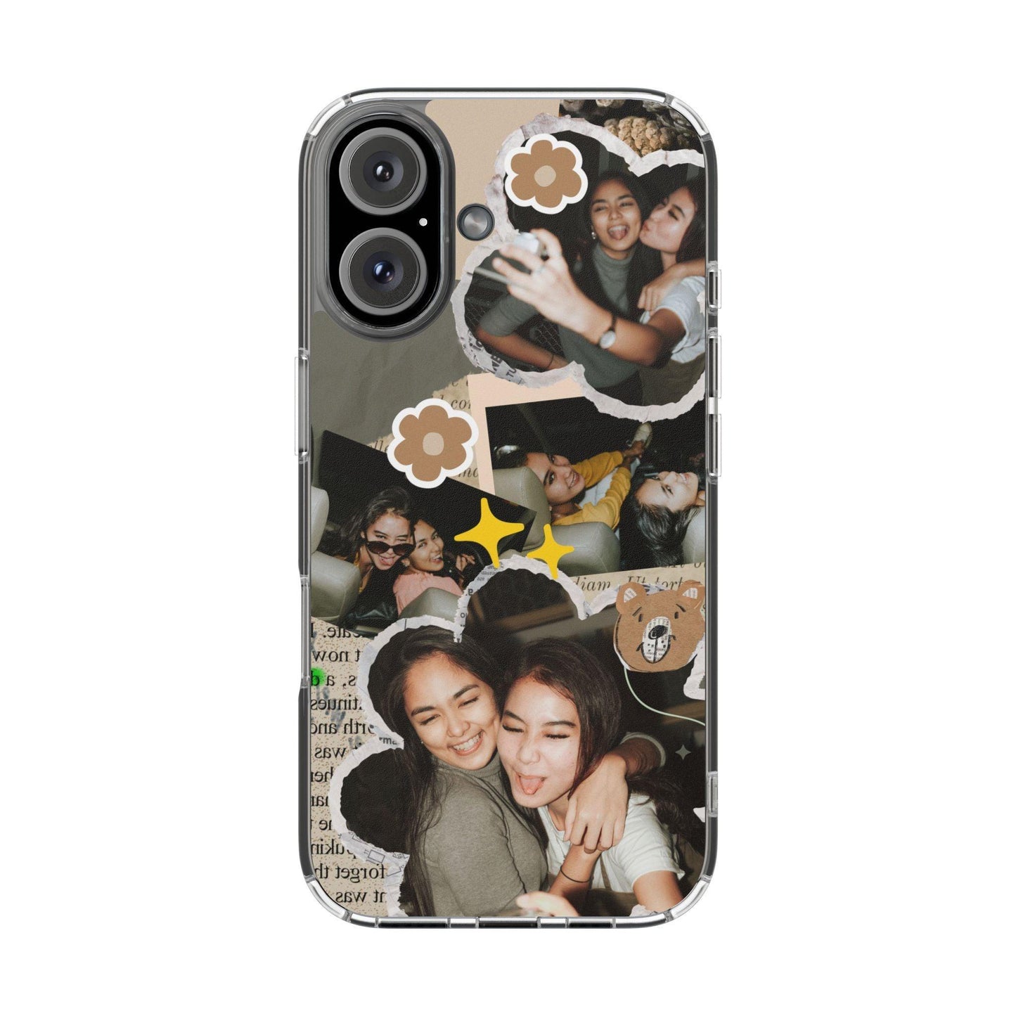 Memories In Retro Templet  Custom Printed Clear Cases