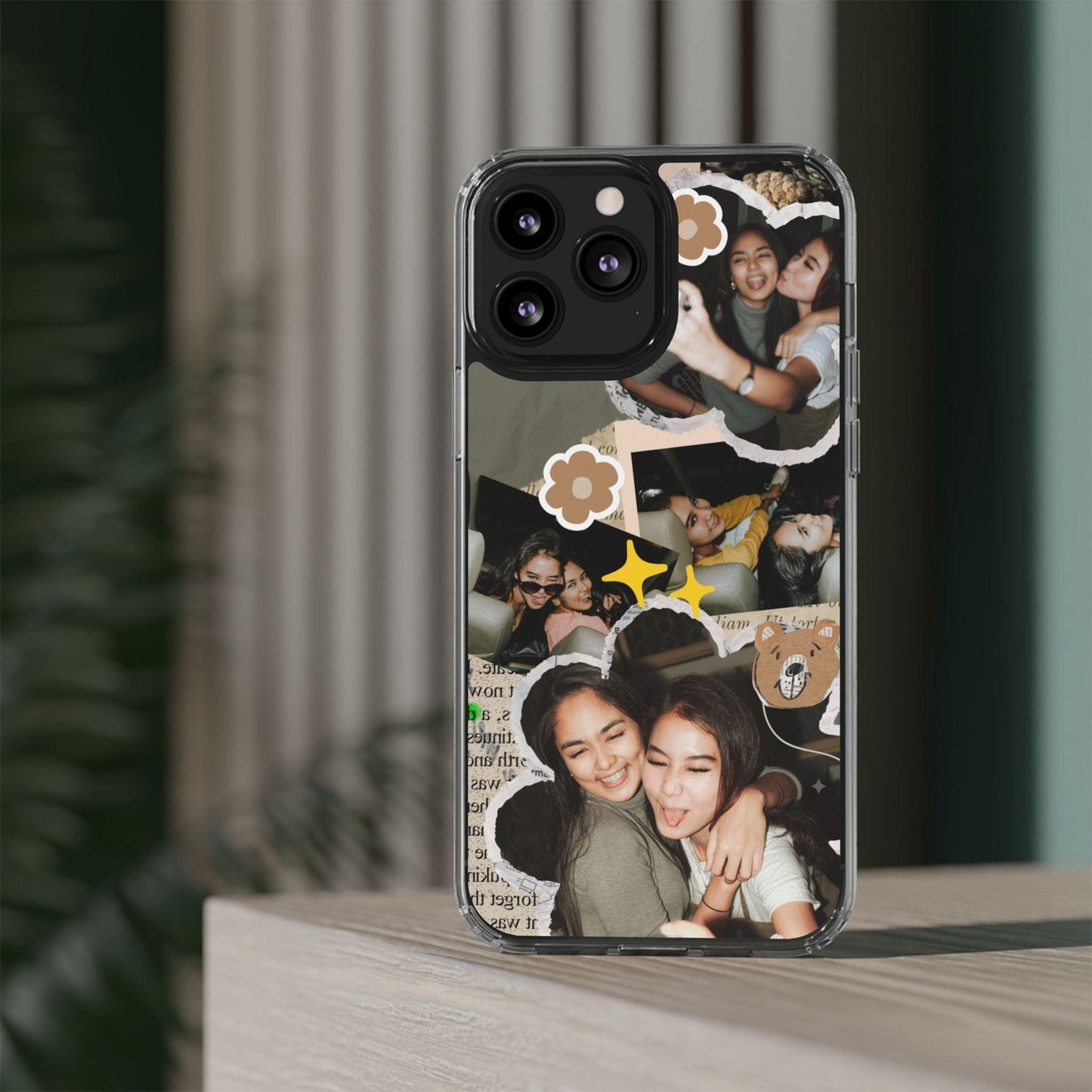 Memories In Retro Templet  Custom Printed Clear Cases