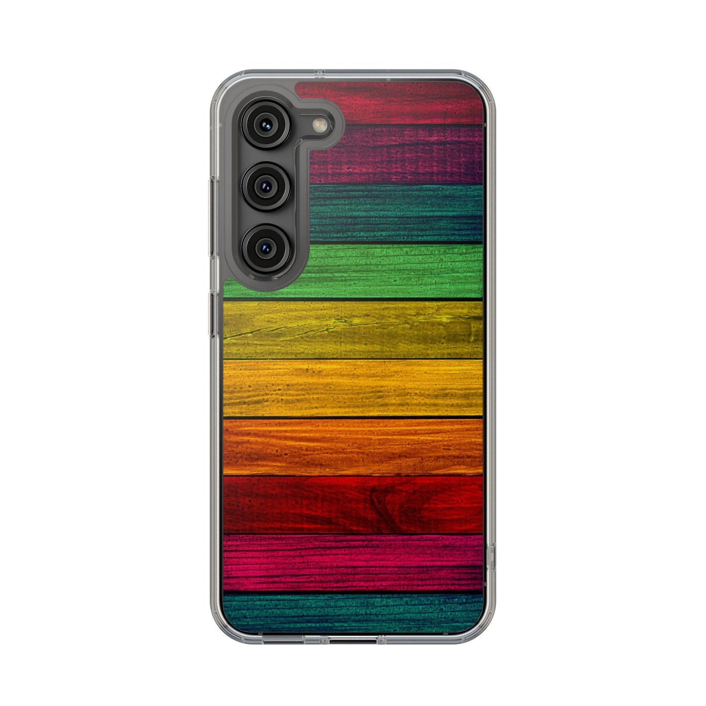 Rainbow On Woods Clear Cases