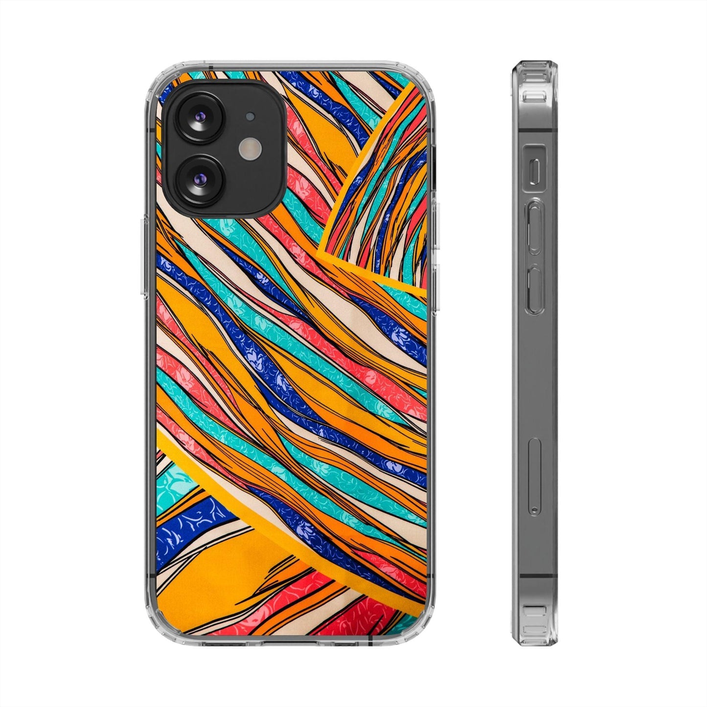 Clear Cases Stripes of  Powerful Colors