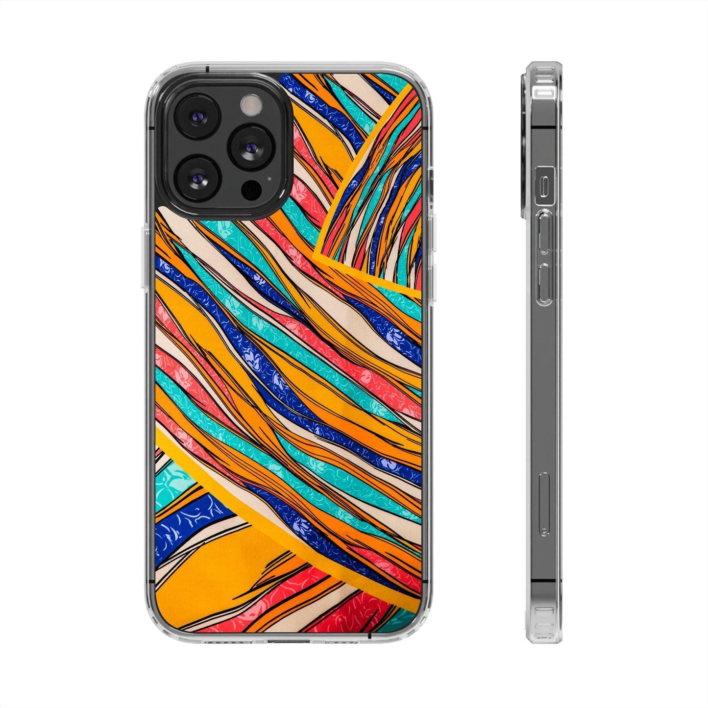 Clear Cases Stripes of  Powerful Colors