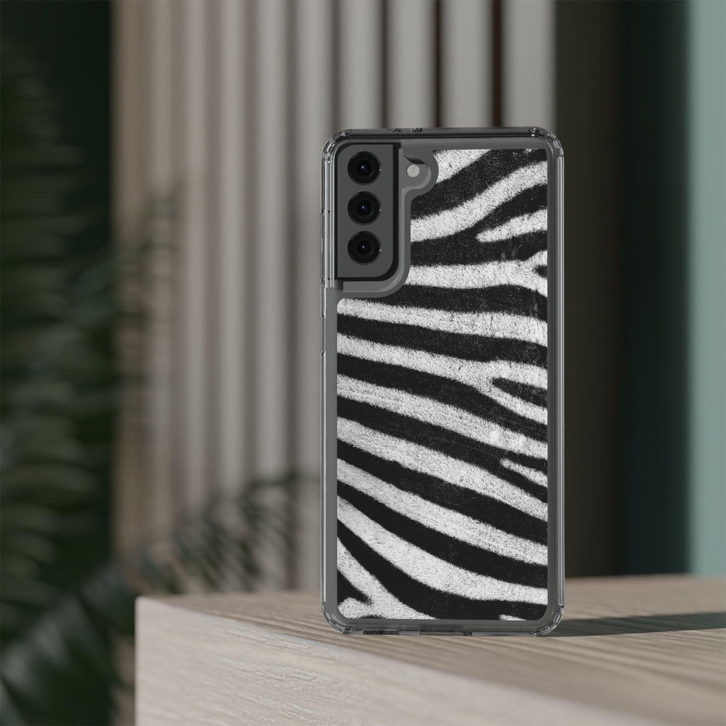 Clear Cases Black and White Zebra Stripes