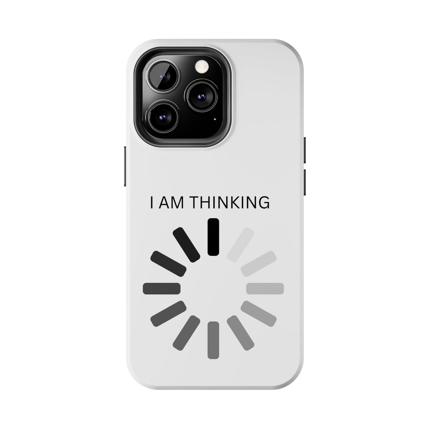 I Am Thinking To Much Text Printed Tough Phone Cases