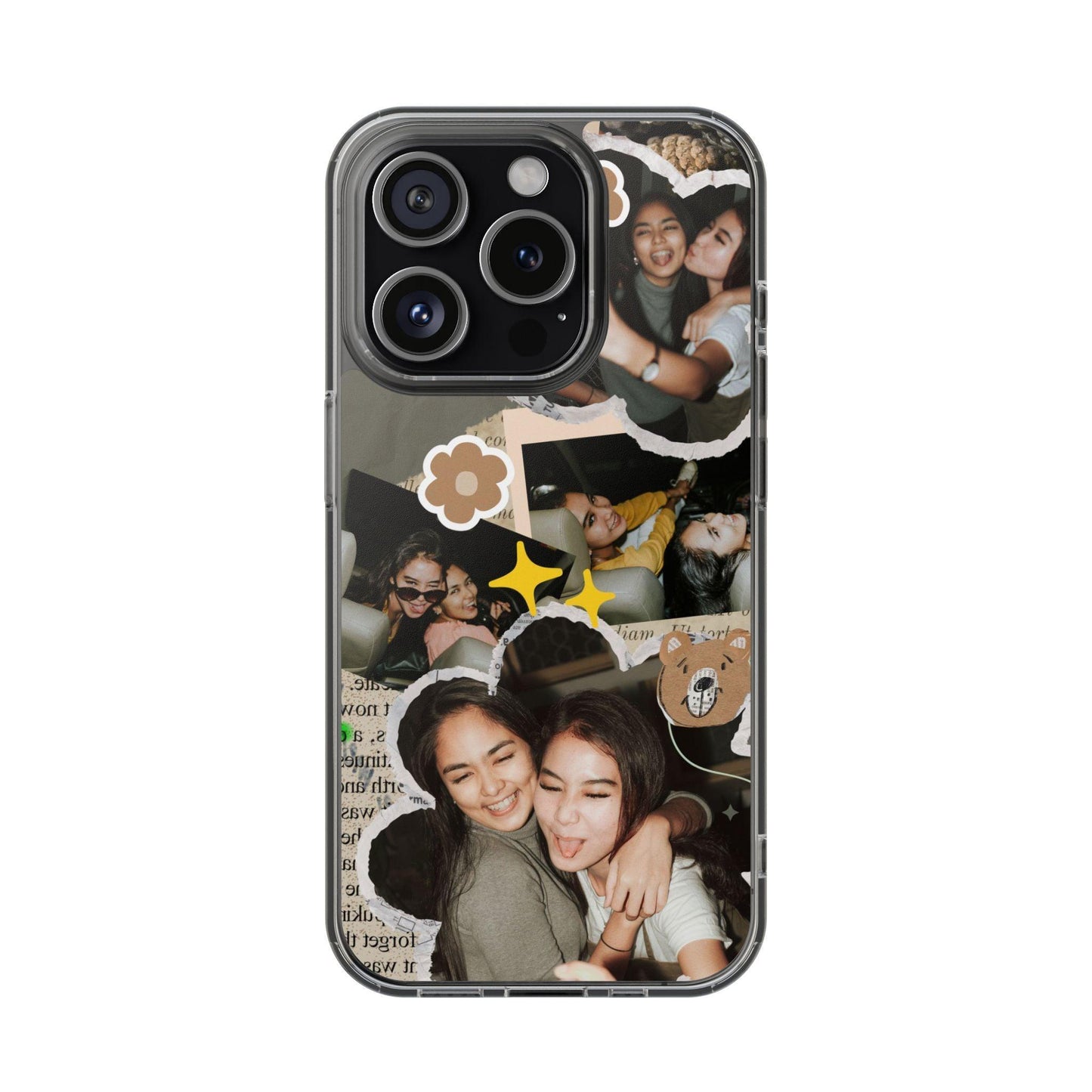 Memories In Retro Templet  Custom Printed Clear Cases
