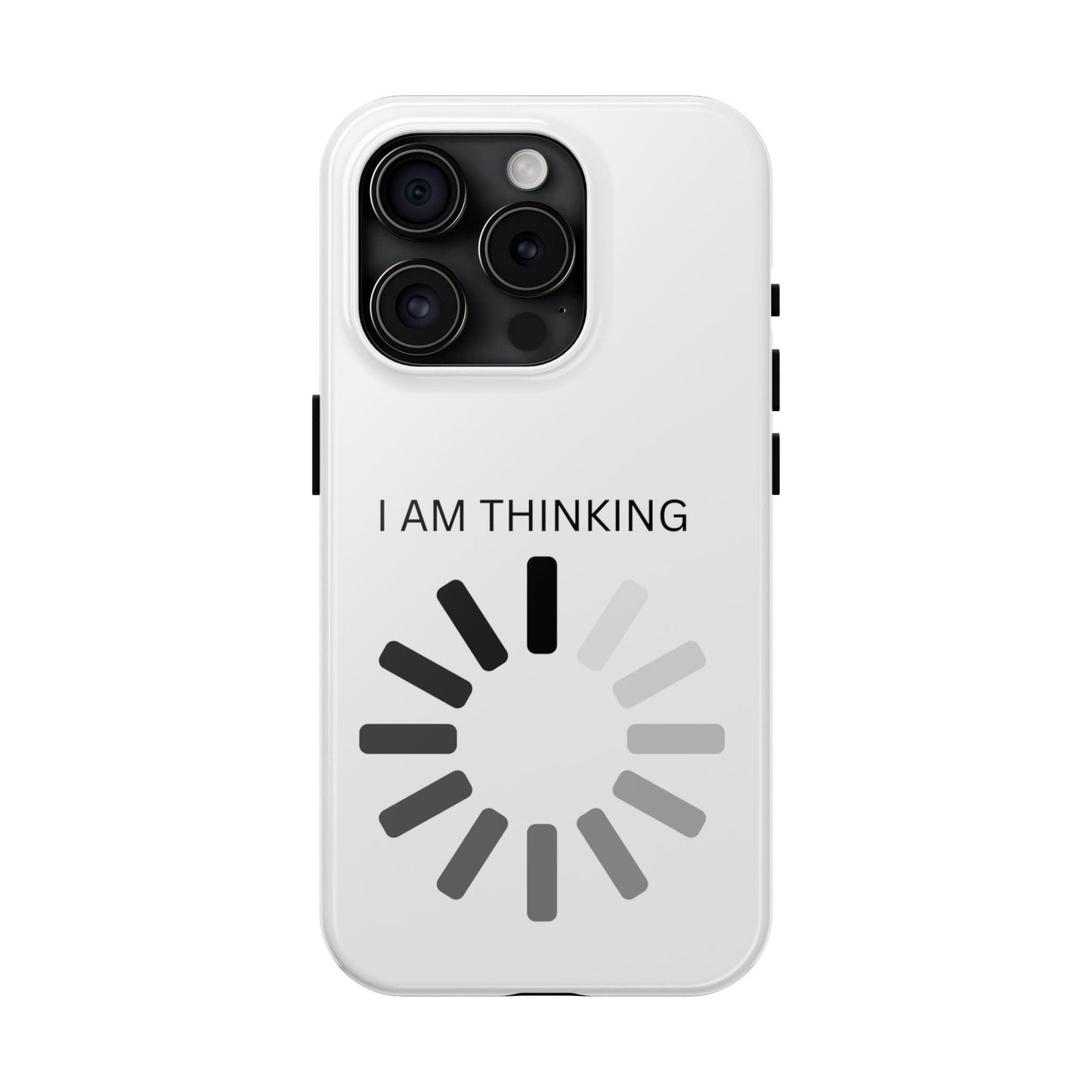 I Am Thinking To Much Text Printed Tough Phone Cases