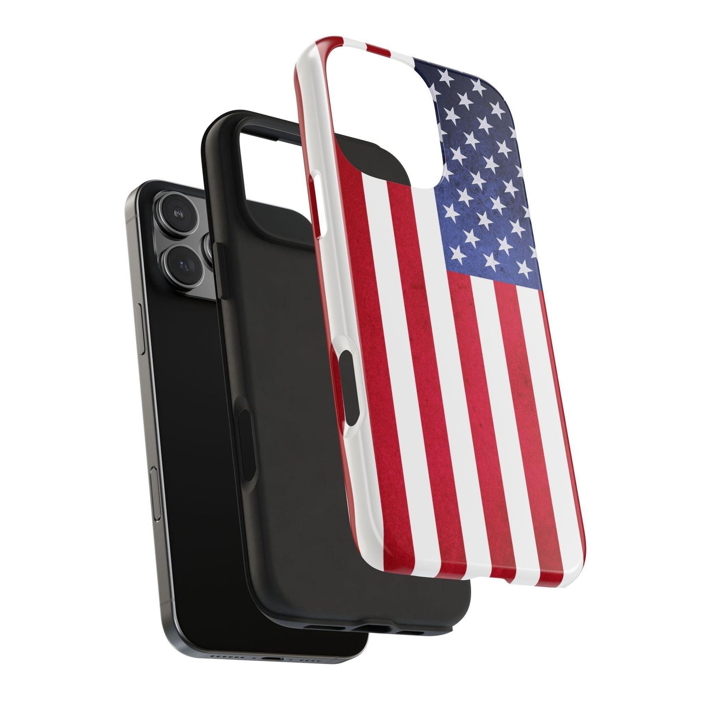 USA Flag Printed Tough Phone Cases