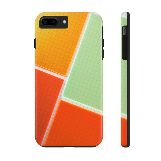 Four Colors Blocks With Shades Tough Phone Cases