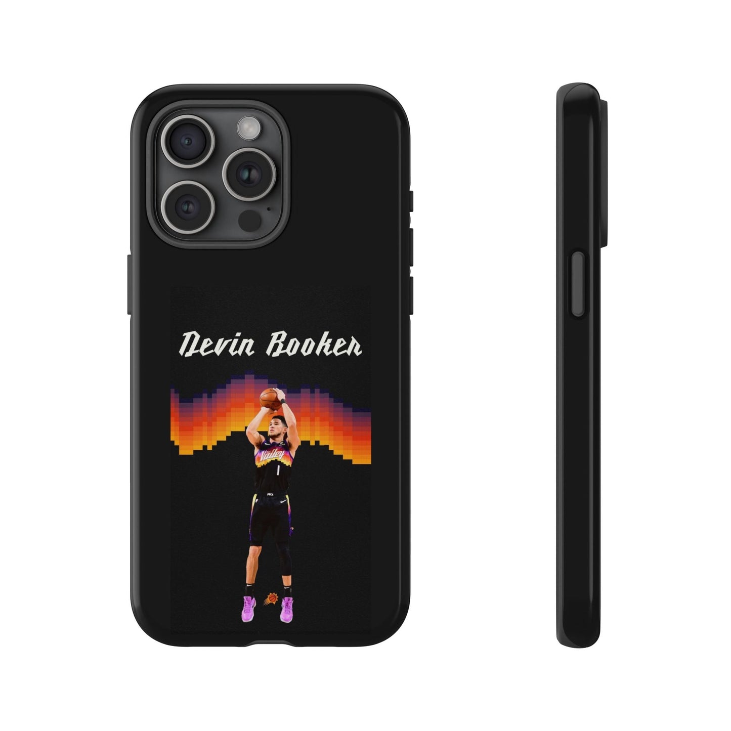Devin Booker Precision Blaze Series – Dual-Layer ShockGuard Protection | Fits iPhone 8–16 Pro Max & Samsung Galaxy S10–S25 Ultra