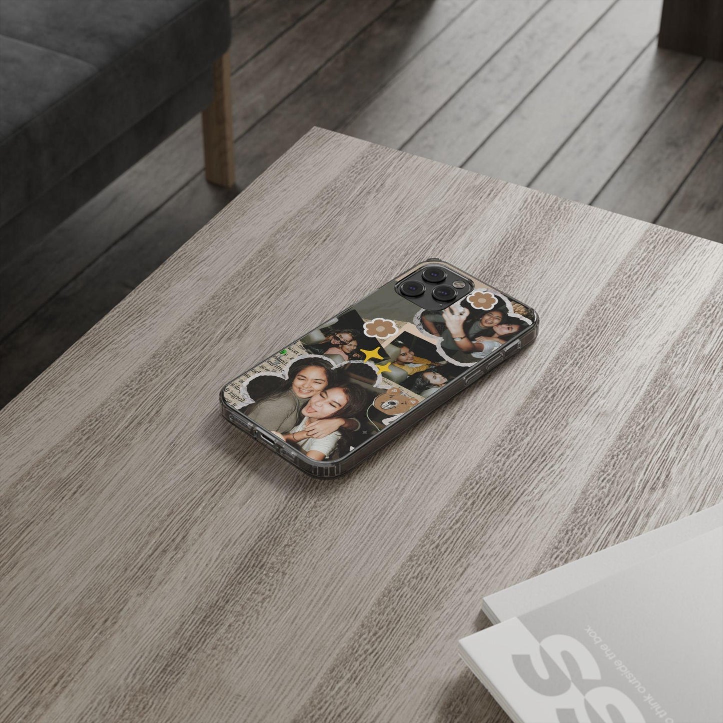 Memories In Retro Templet  Custom Printed Clear Cases