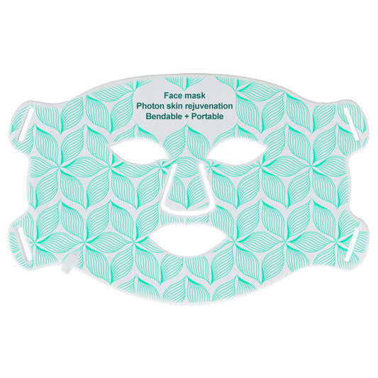 Skin rejuvenating facial mask LED household silicone beauty mask eight color photon spectrum silicone large row lamp