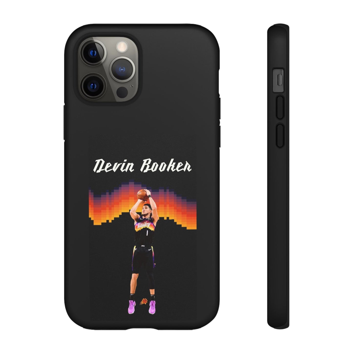 Devin Booker Precision Blaze Series – Dual-Layer ShockGuard Protection | Fits iPhone 8–16 Pro Max & Samsung Galaxy S10–S25 Ultra