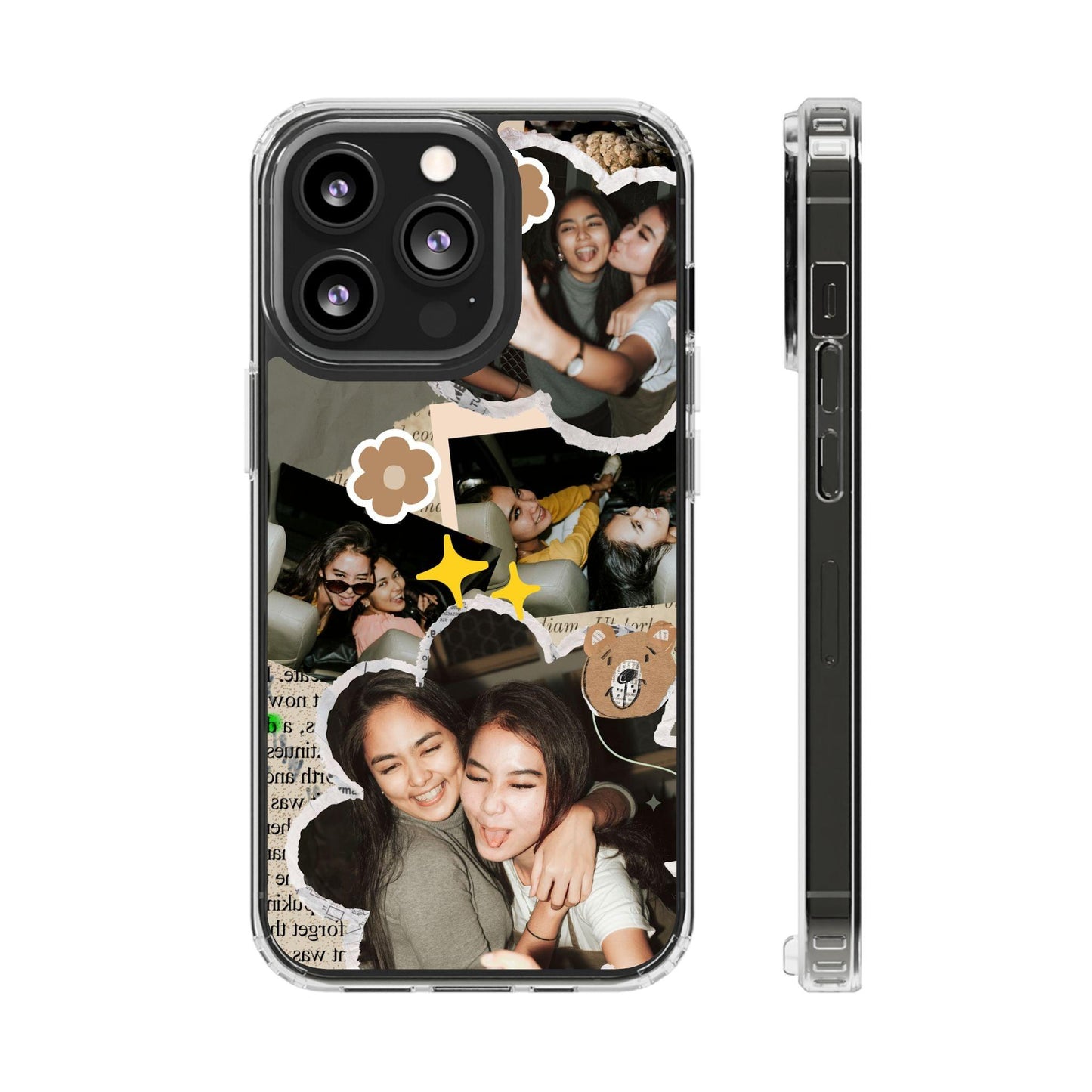 Memories In Retro Templet  Custom Printed Clear Cases