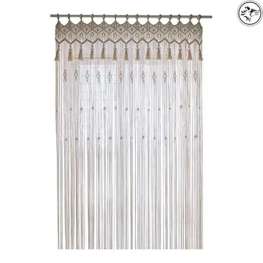 Hand-Woven Bohemian Tapestry Curtain