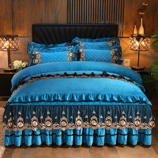 Lace Bedskirt Mattress Cover Home Textiles