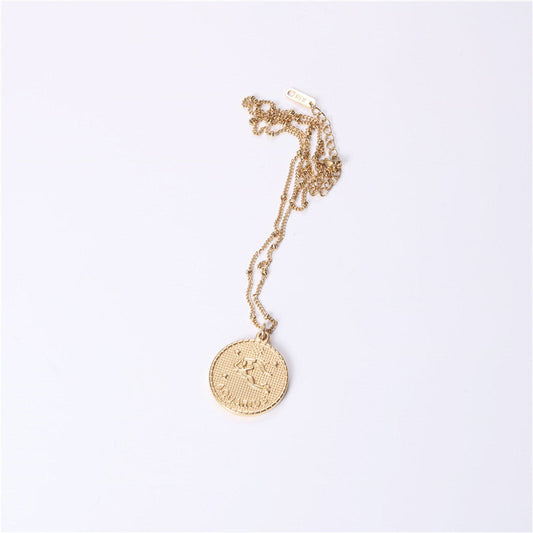 Twelve Constellation Coin Necklace