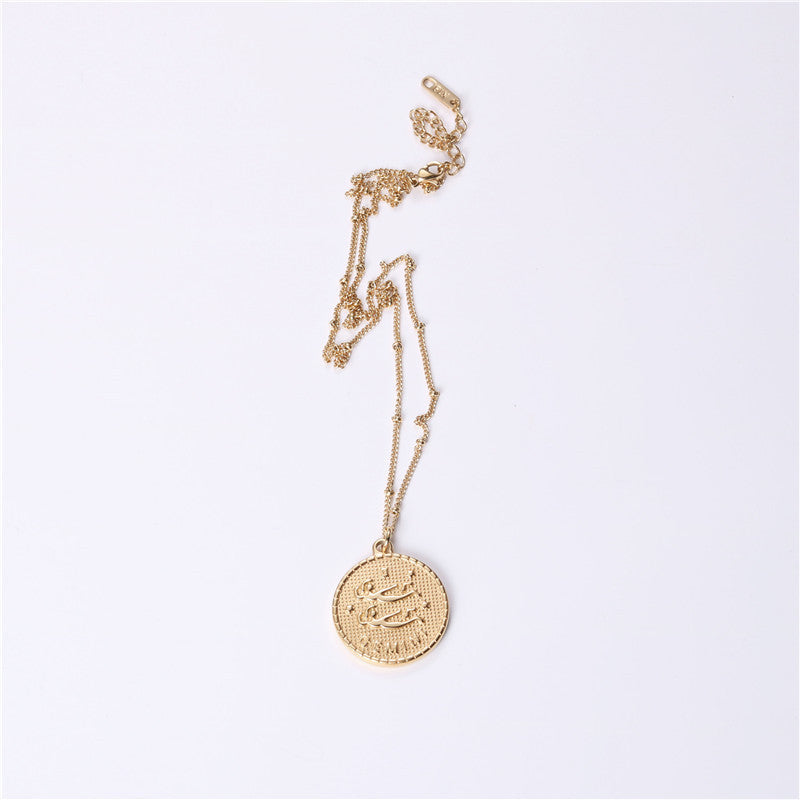Twelve Constellation Coin Necklace