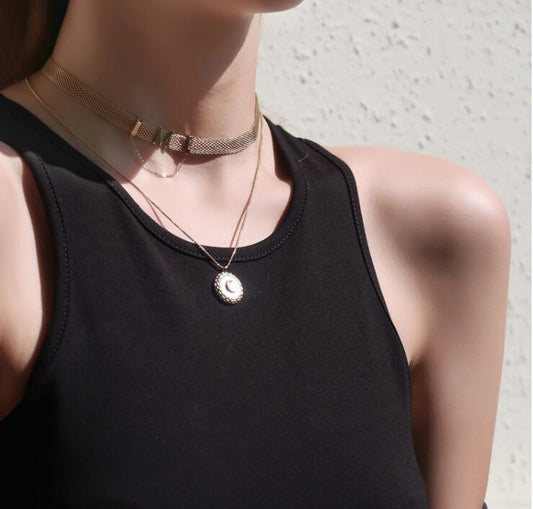 L220 Japanese White Fritillaria Necklace