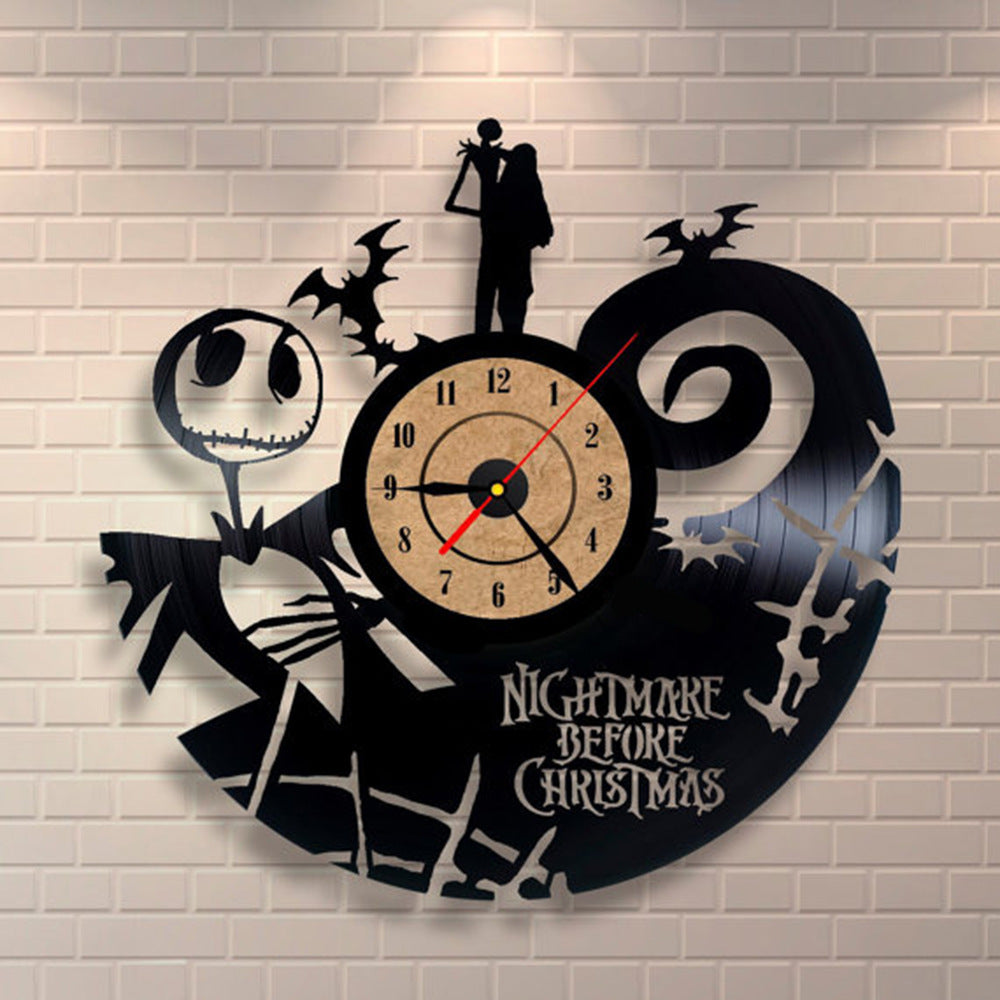 Creative Cat Vinyl Record Wall Clock
