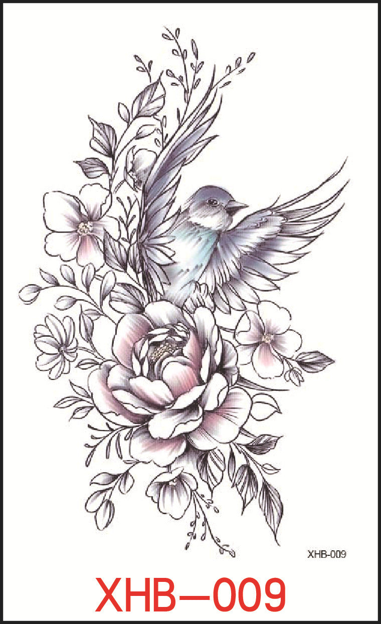 Flower Arm Tattoo Stickers, Night Market Tattoos