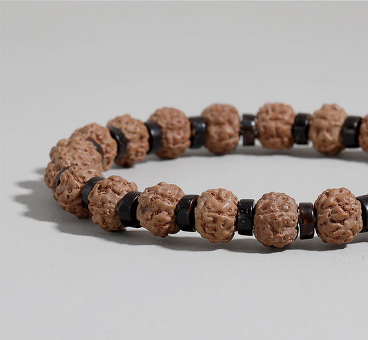 Amazon Agate Beaded Volcanic Stone Bracelet