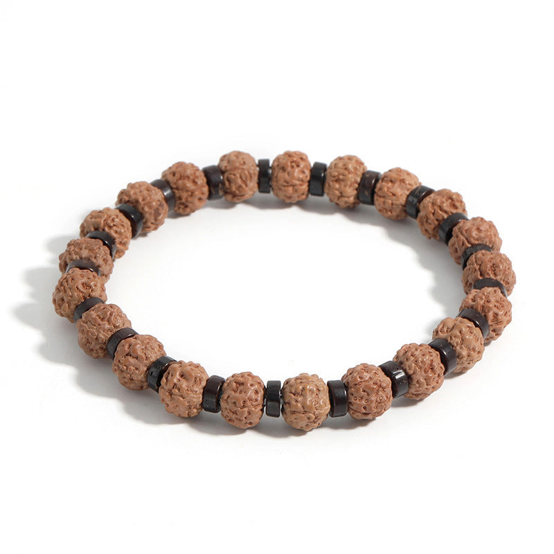 Amazon Agate Beaded Volcanic Stone Bracelet