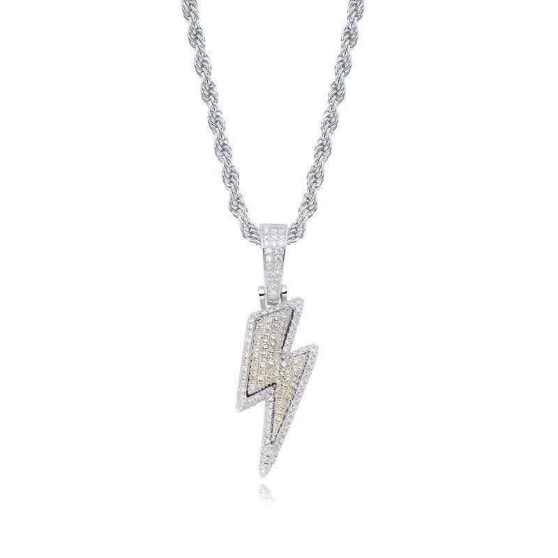 Hot Selling Lightning Zircon Hip Hop Pendant