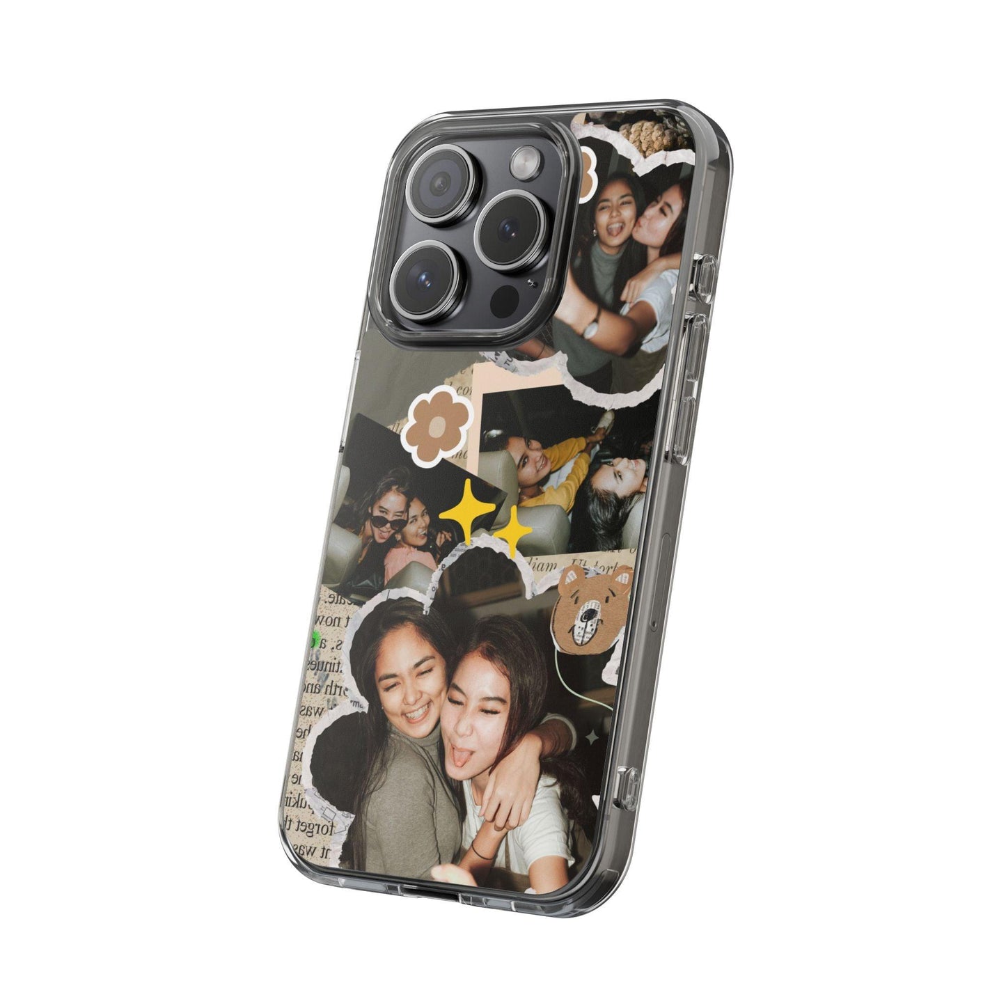 Memories In Retro Templet  Custom Printed Clear Cases