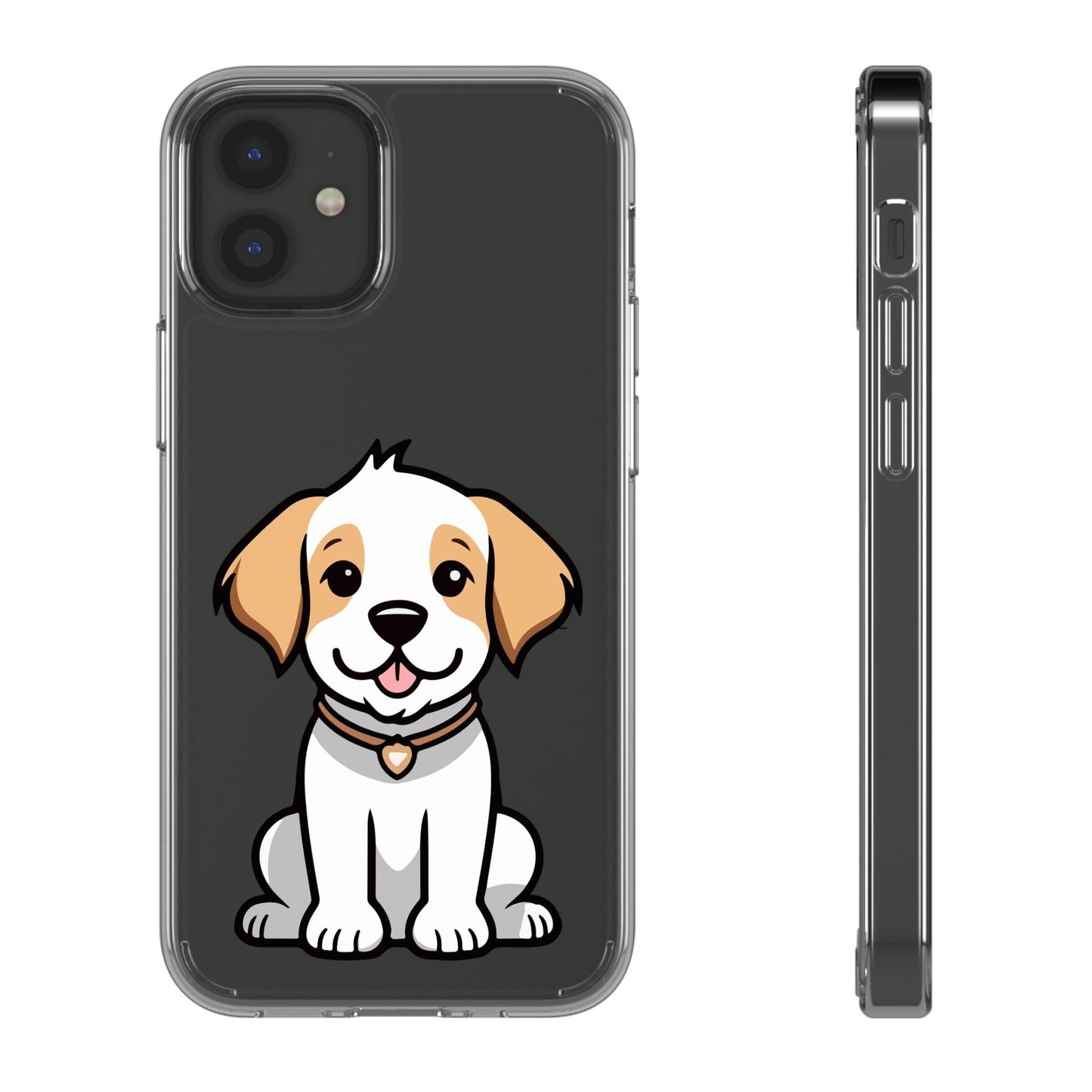 Clear Cases With Dog Printed