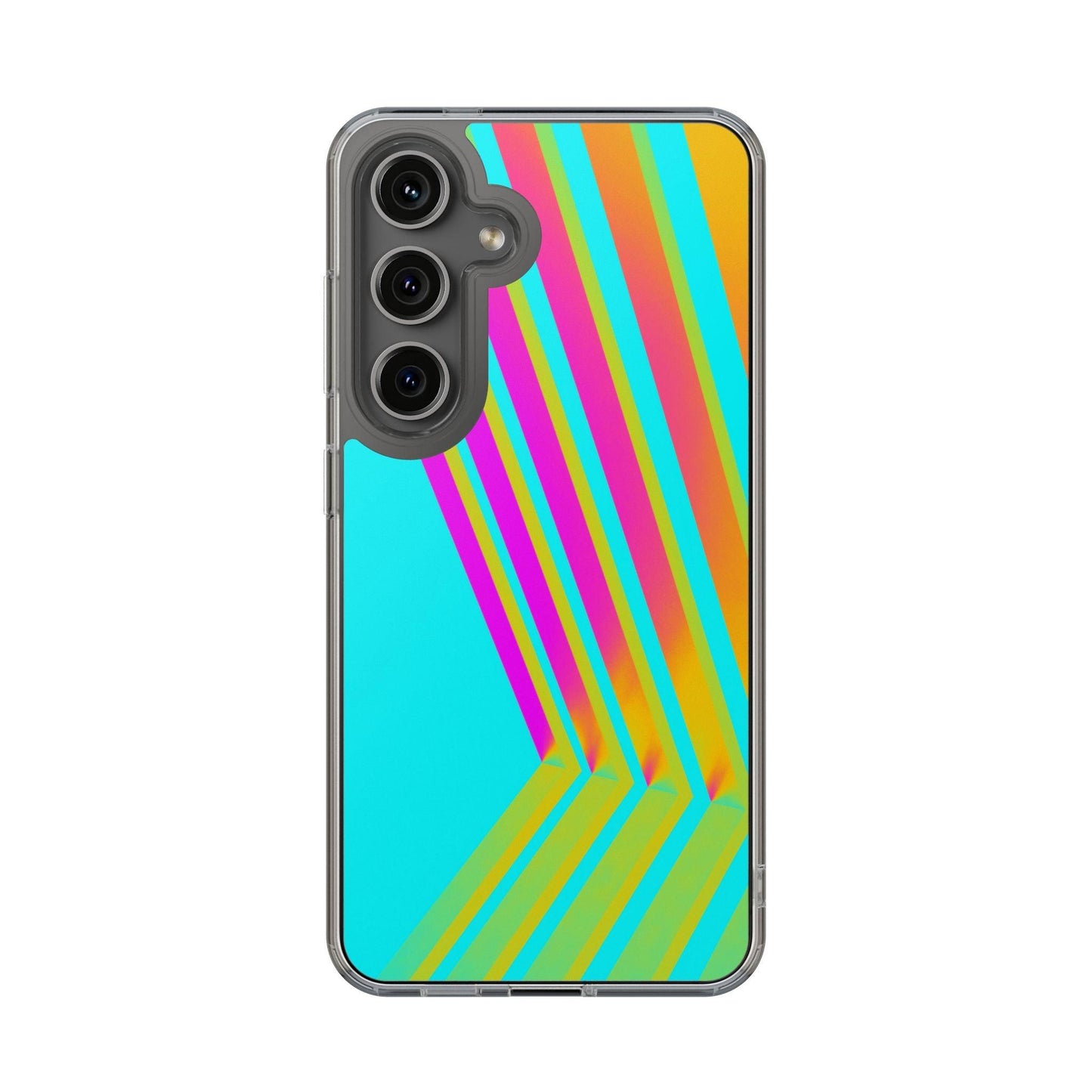 Abstract Pattern With Vibrant Color Clear Cases