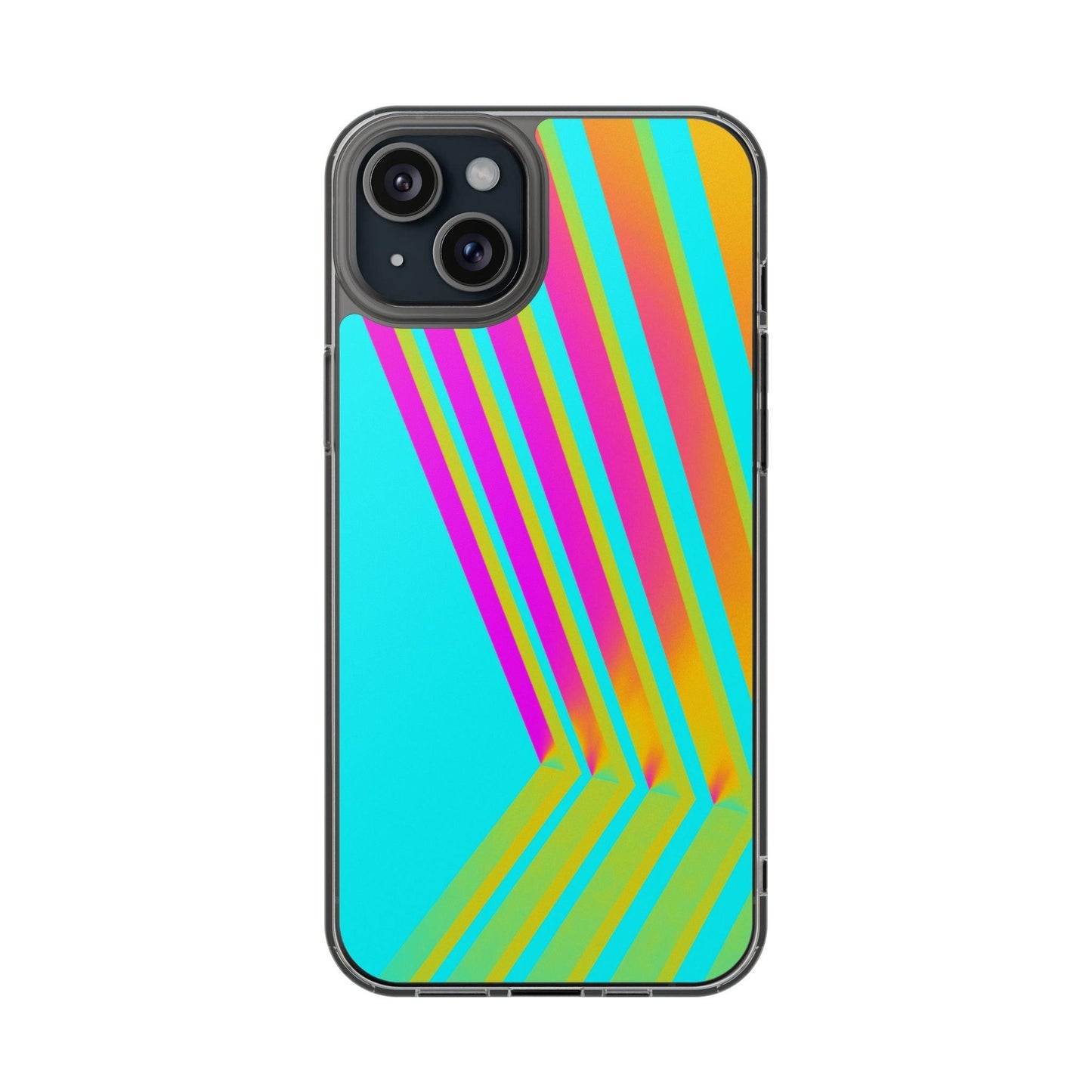 Abstract Pattern With Vibrant Color Clear Cases