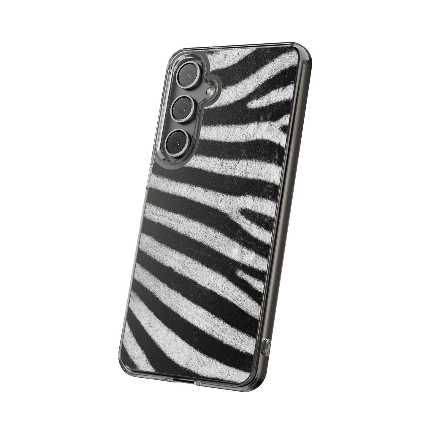 Clear Cases Black and White Zebra Stripes
