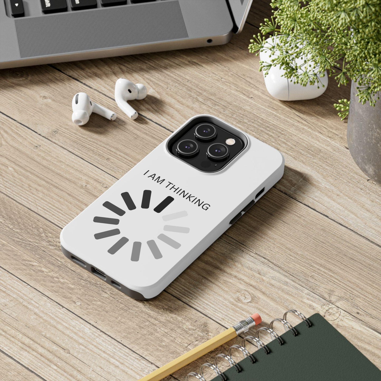 I Am Thinking To Much Text Printed Tough Phone Cases