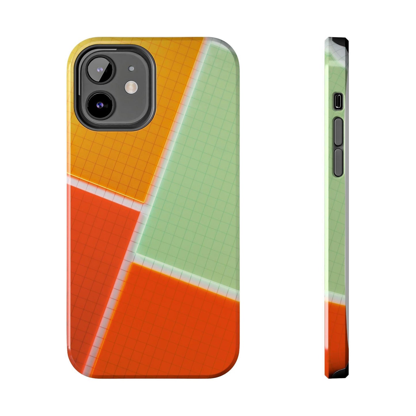 Four Colors Blocks With Shades Tough Phone Cases