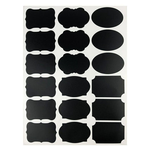 Matte Black PVC Self-Adhesive Label Sticker - A4 Size