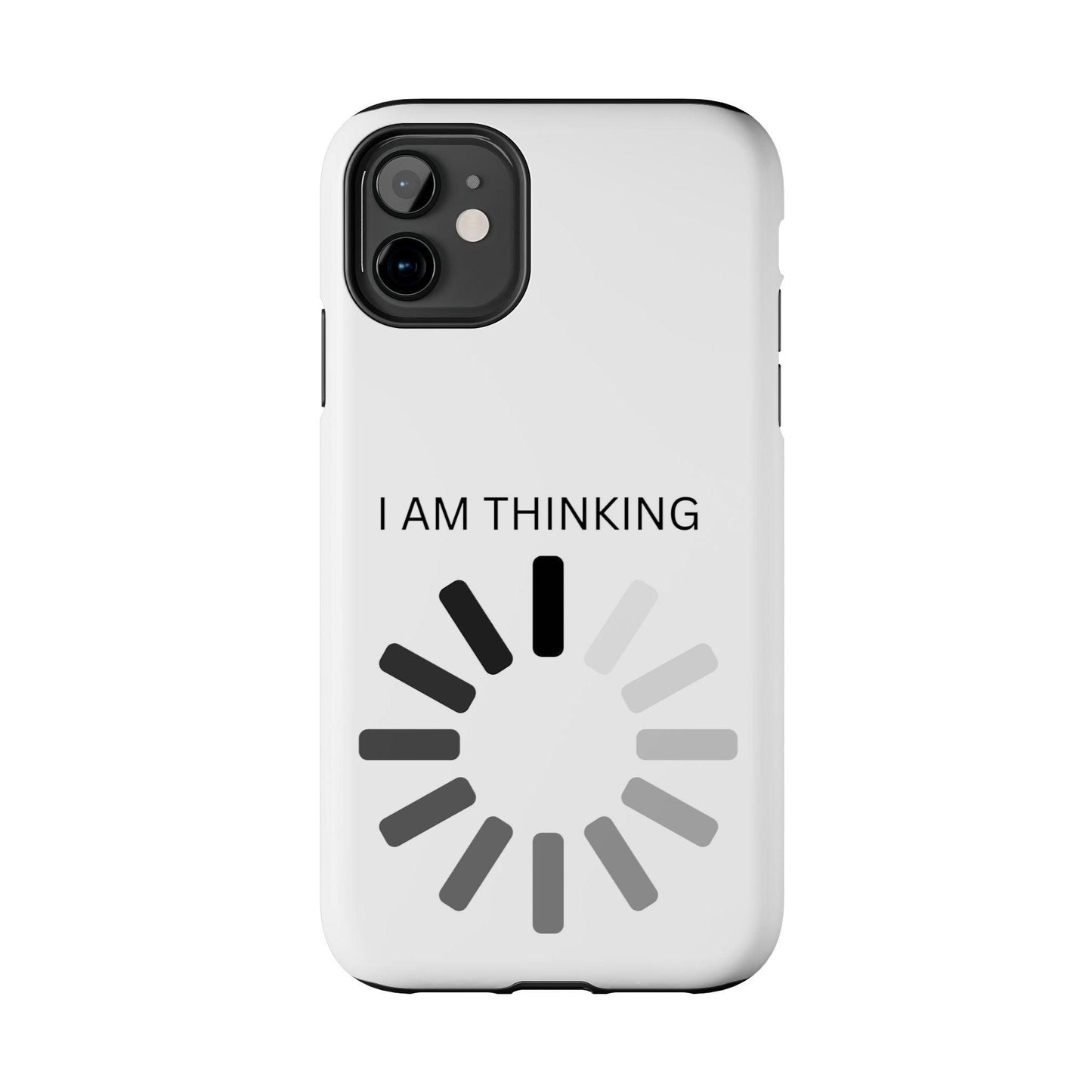 I Am Thinking To Much Text Printed Tough Phone Cases