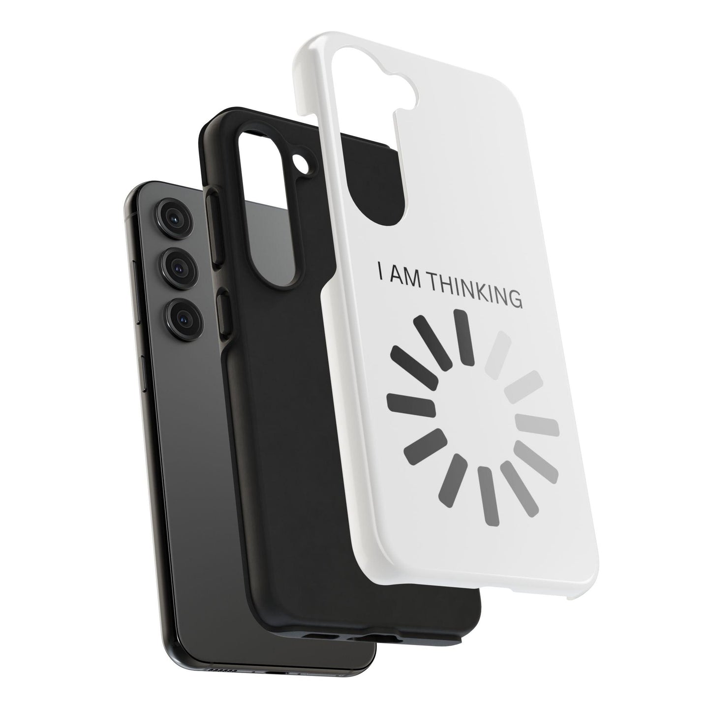 I Am Thinking To Much Text Printed Tough Phone Cases