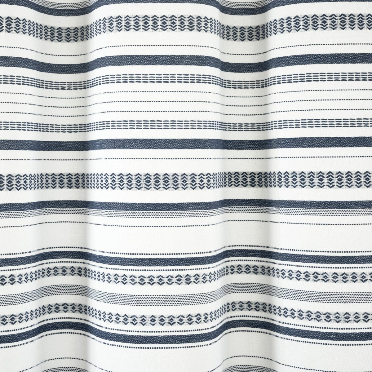 Urban Woven Yarn Dyed Recycled Cotton Blend Shower Curtain