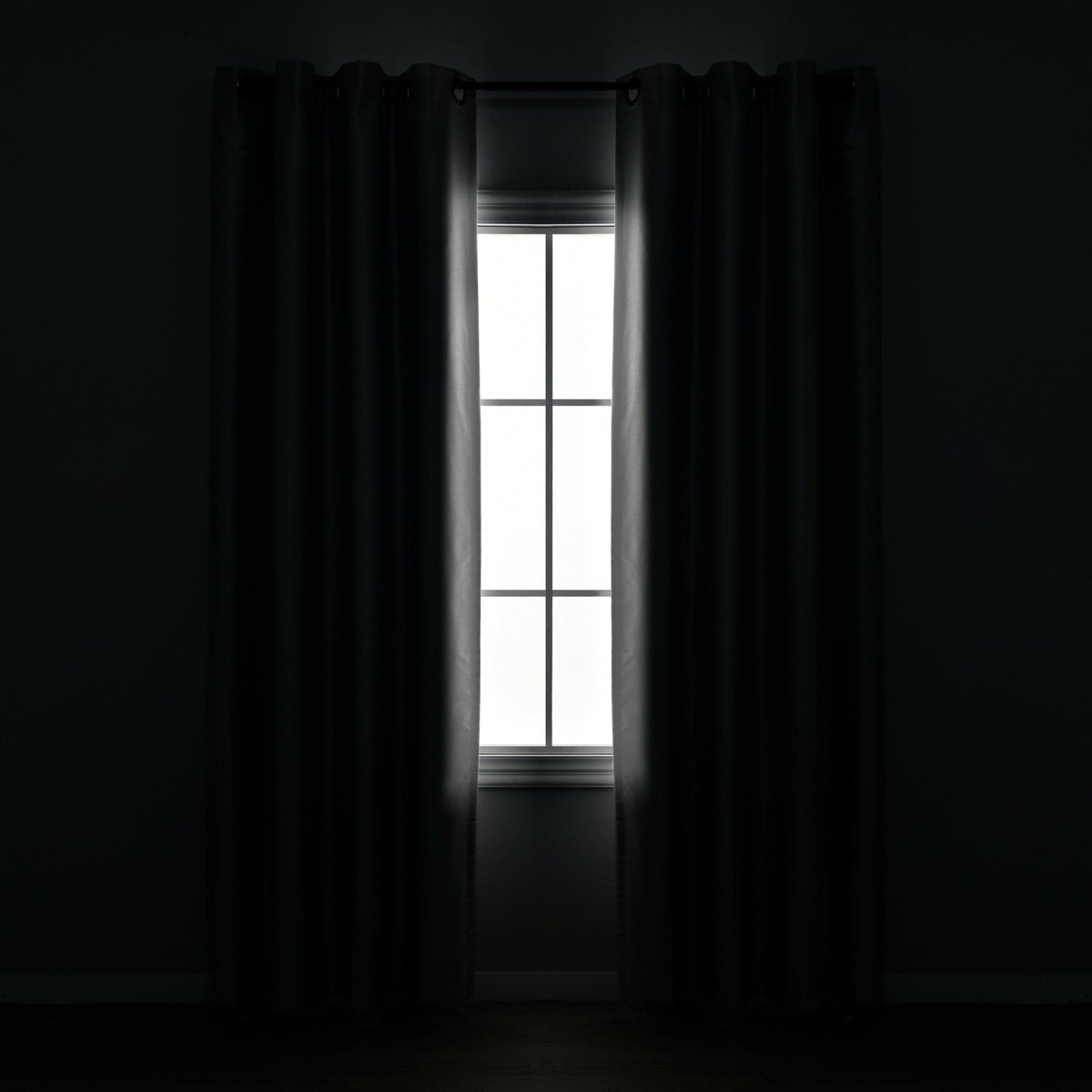 Faux Silk 100% Blackout Window Curtain Panel