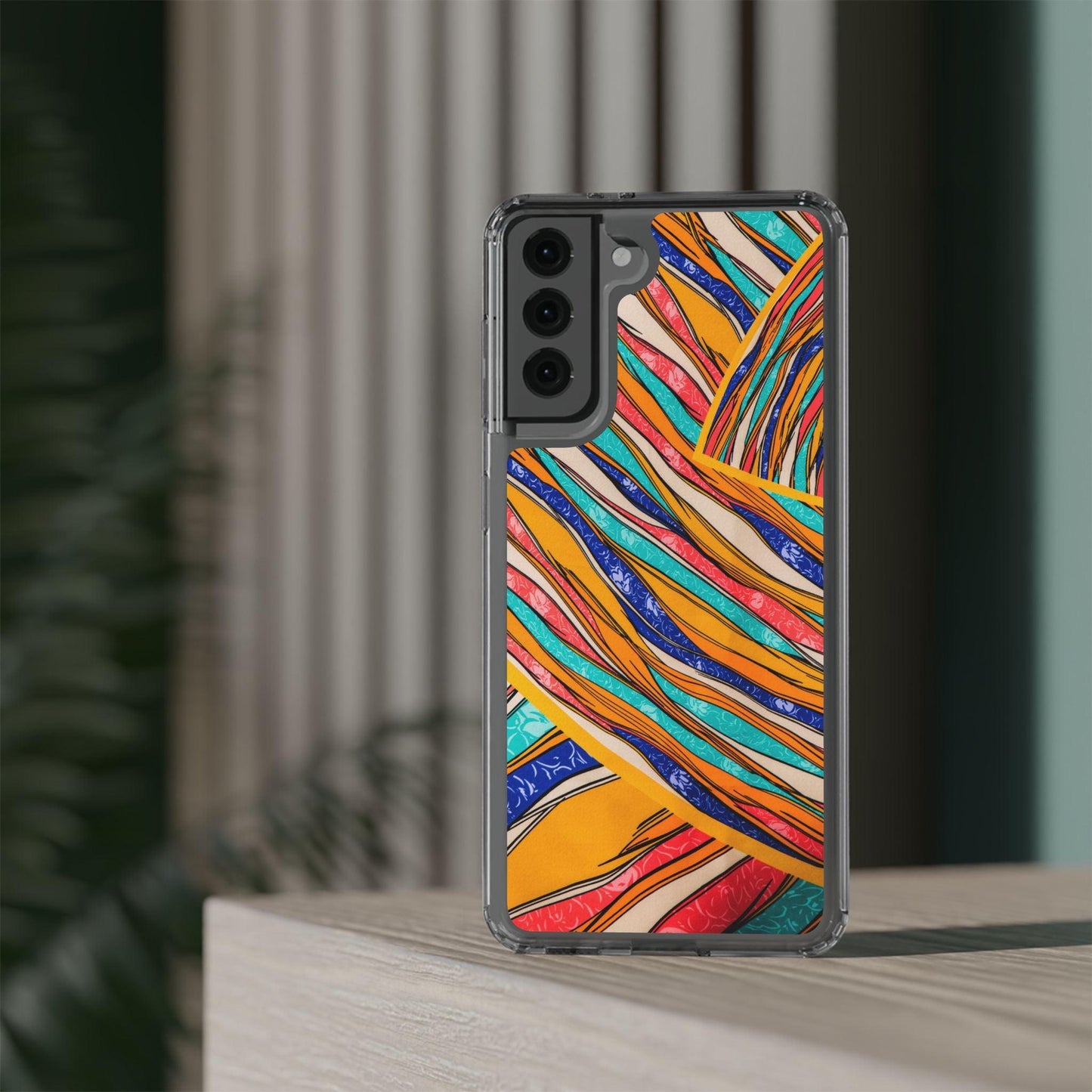 Clear Cases Stripes of  Powerful Colors