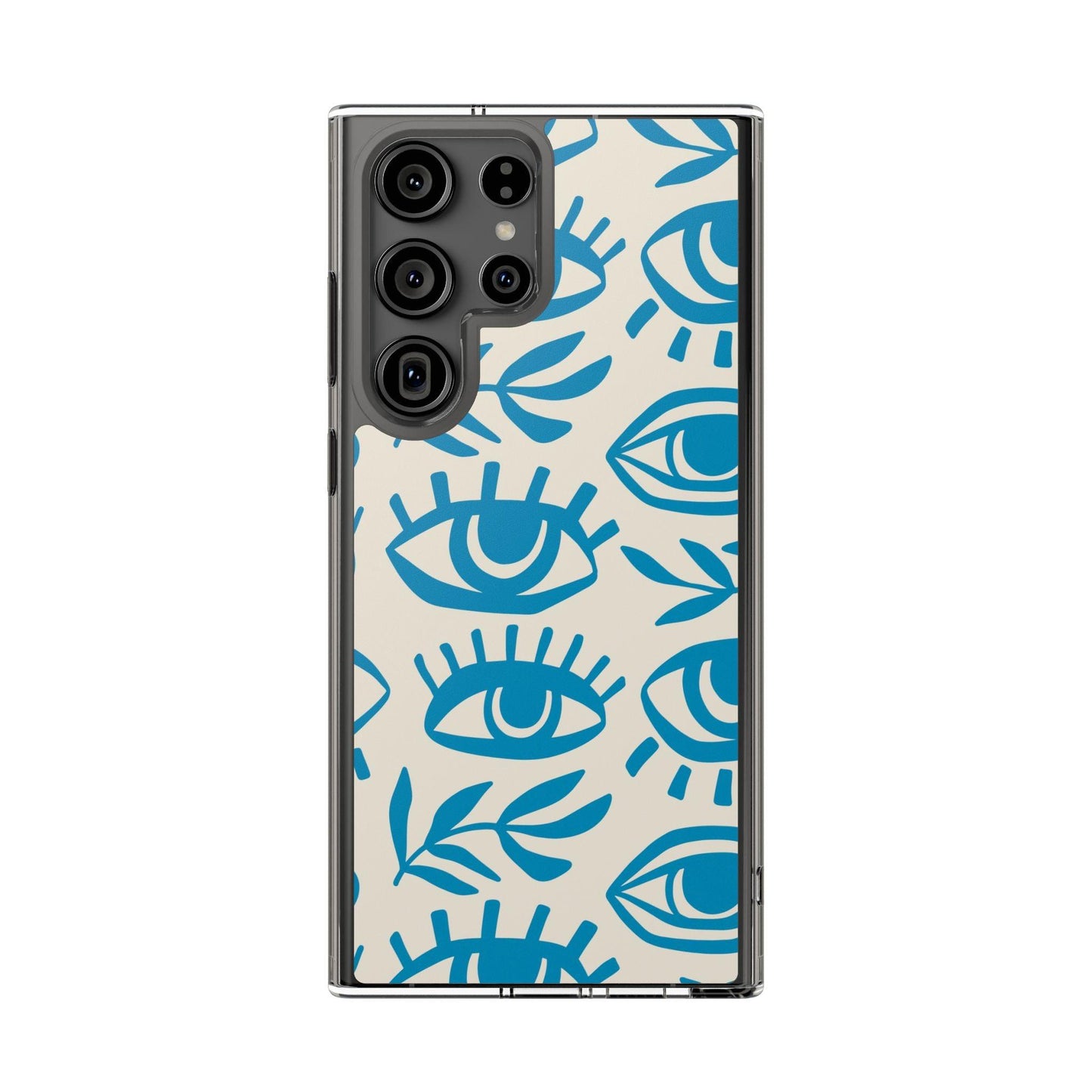 Eyes And Leaves  Pattern Clear Cases
