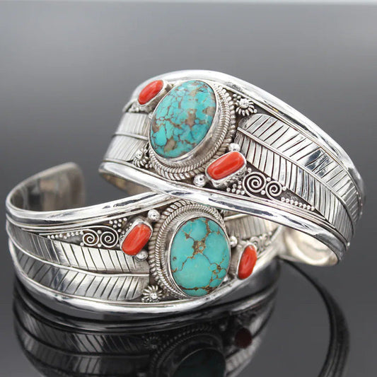 Bohemian Turquoise Vintage Pattern Bracelet