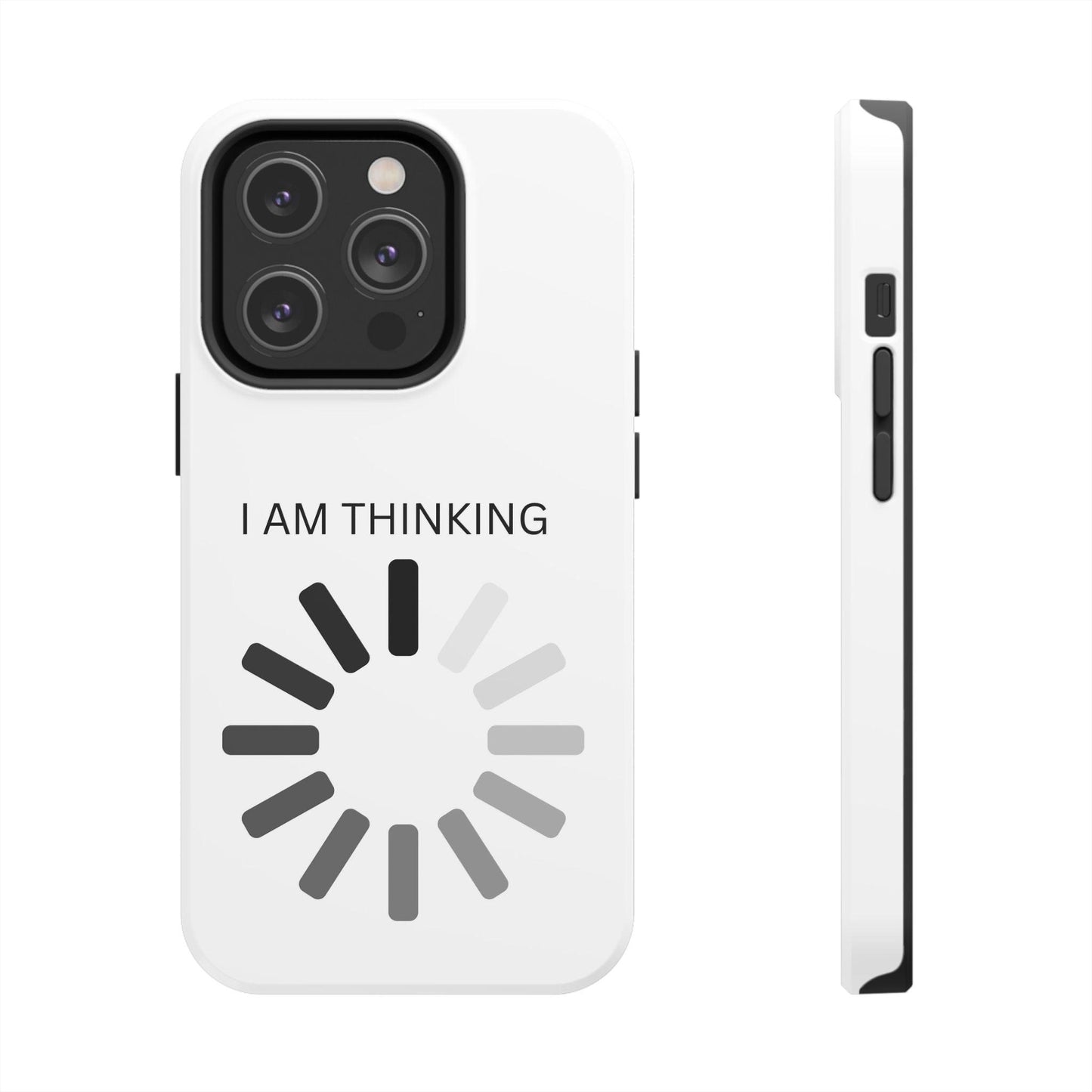 I Am Thinking To Much Text Printed Tough Phone Cases